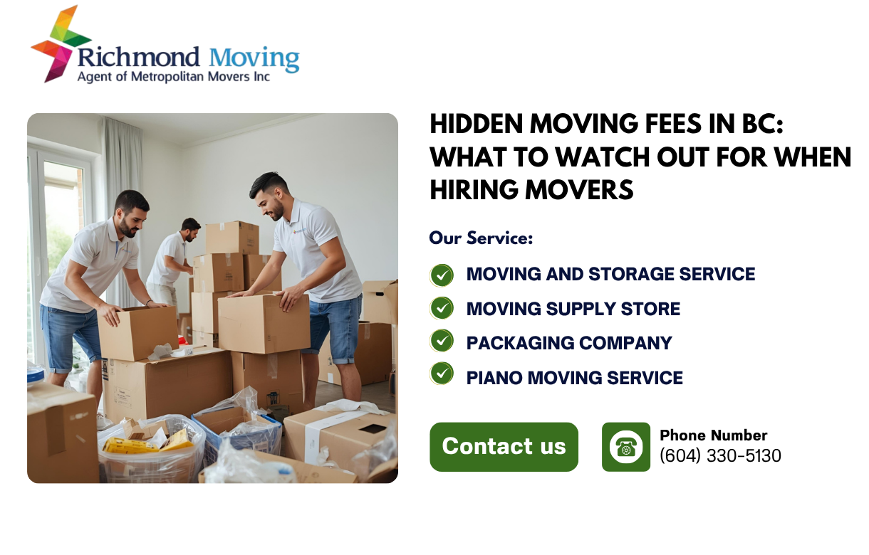 Hidden Moving Fees in BC: What to Watch Out For When Hiring Movers