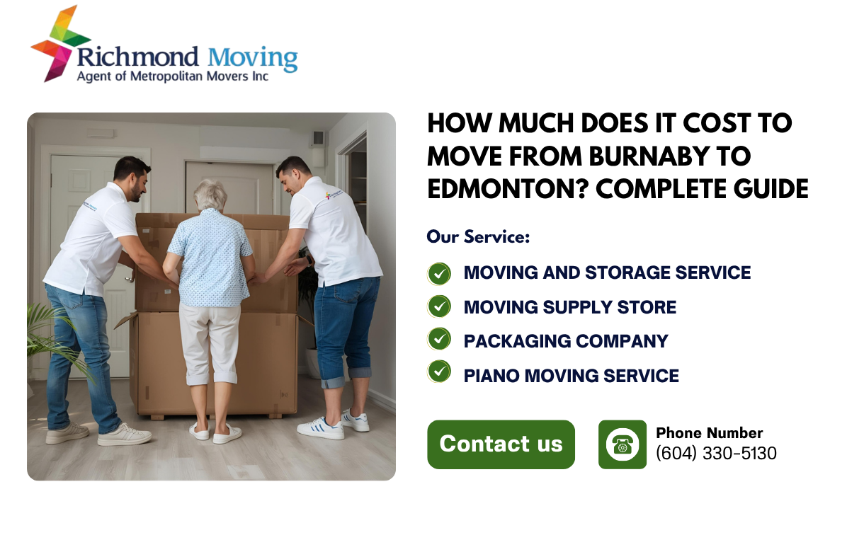 How Much Does It Cost to Move from Burnaby to Edmonton Complete Guide