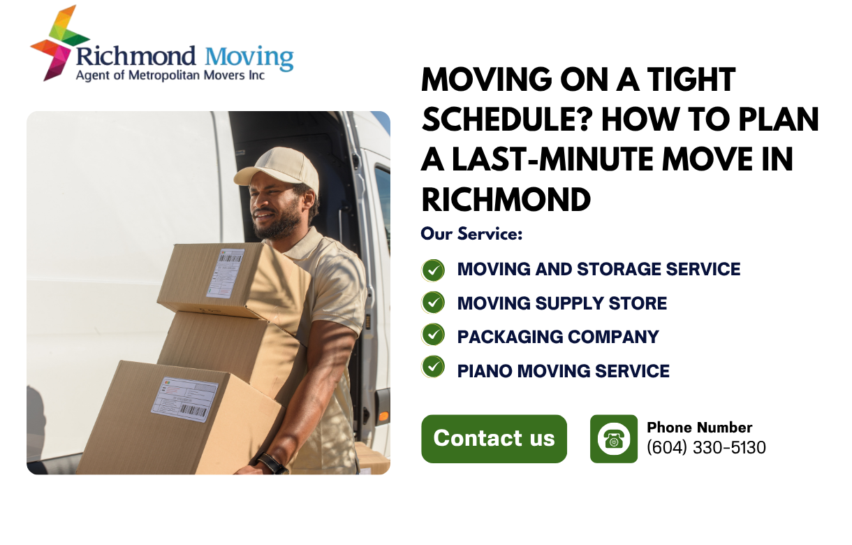Moving on a Tight Schedule How to Plan a Last-Minute Move in Richmond