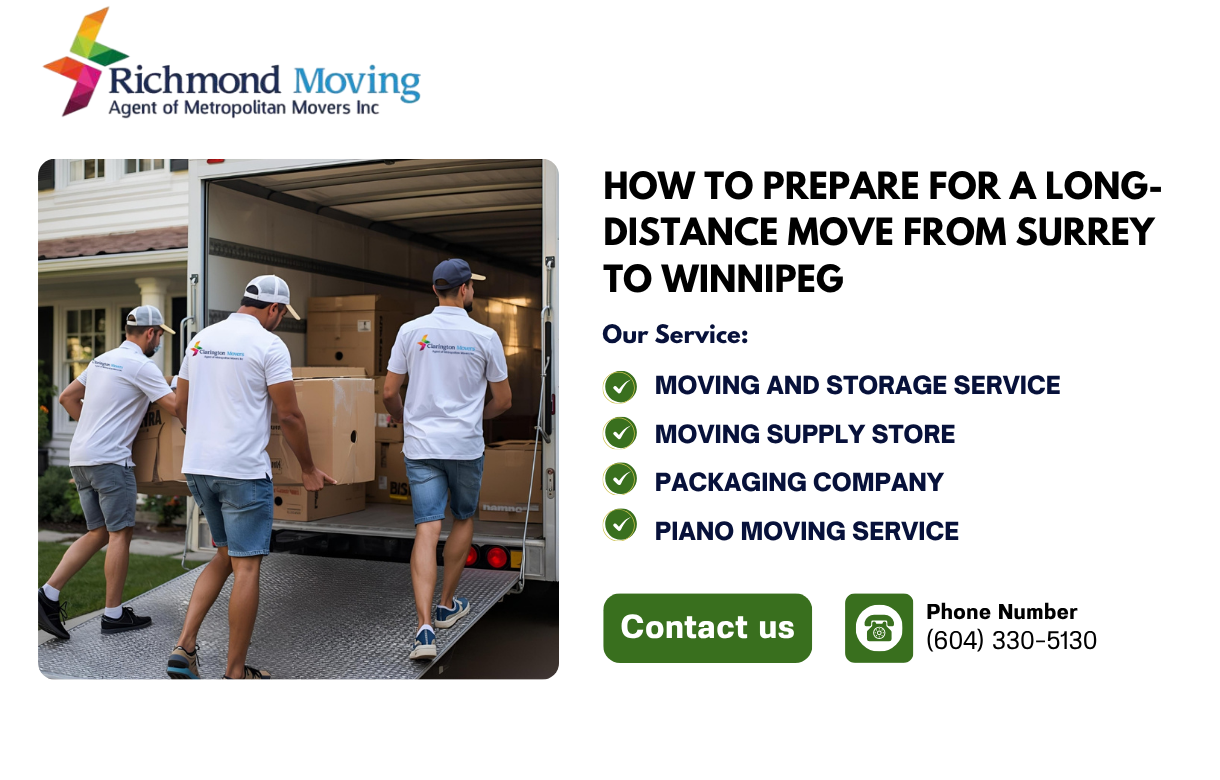 How to Prepare for a Long-Distance Move from Surrey to Winnipeg