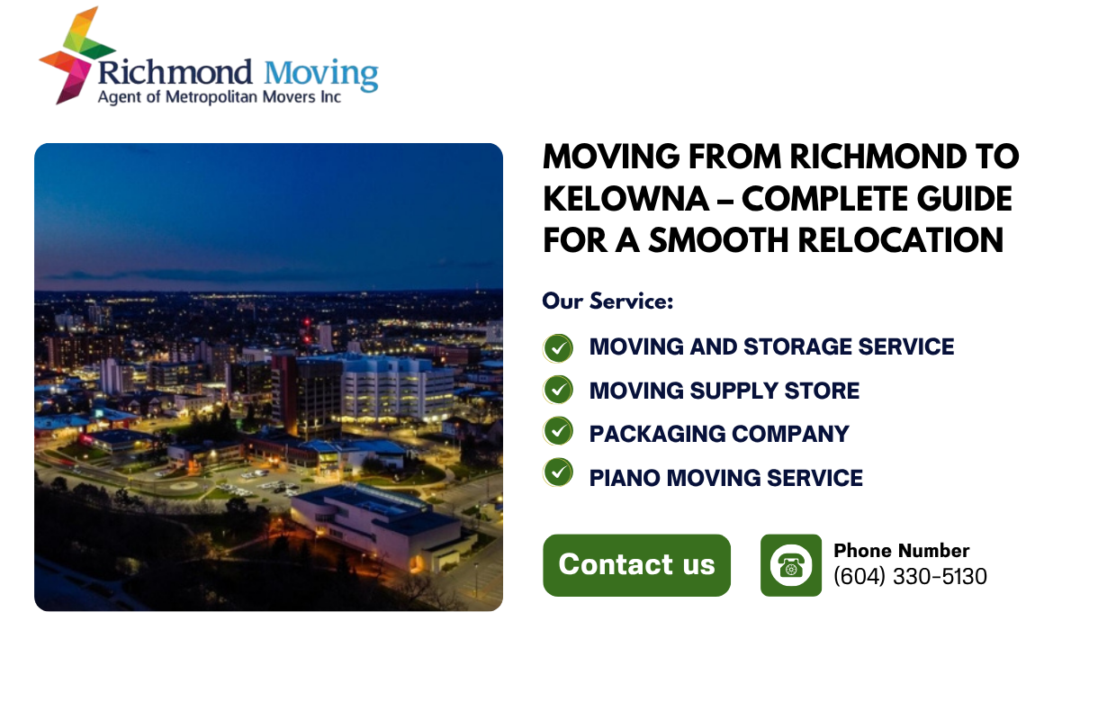Moving Richmond to Kelowna Complete BC Relocation Guide