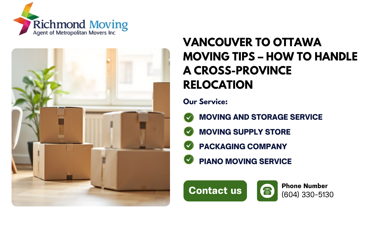 Vancouver to Ottawa Moving Tips – How to Handle a Cross-Province Relocation