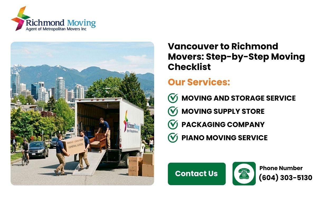 Vancouver to Richmond Movers: Step-by-Step Moving Checklist